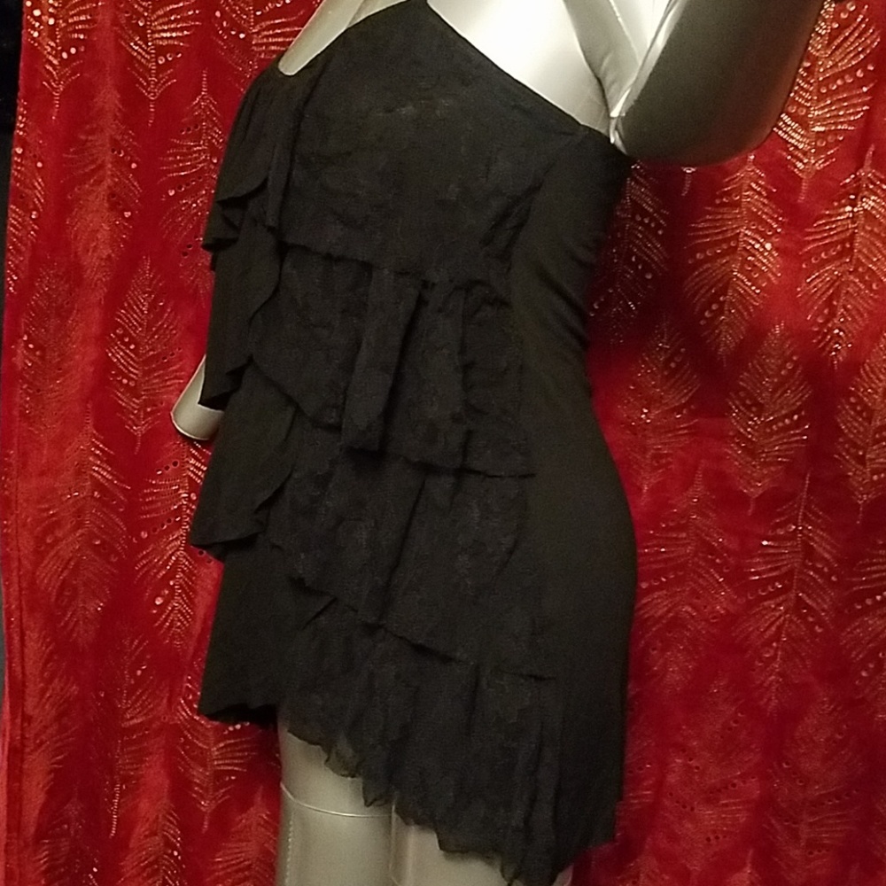 Go to Mercari  Black Ruffled Tank Top